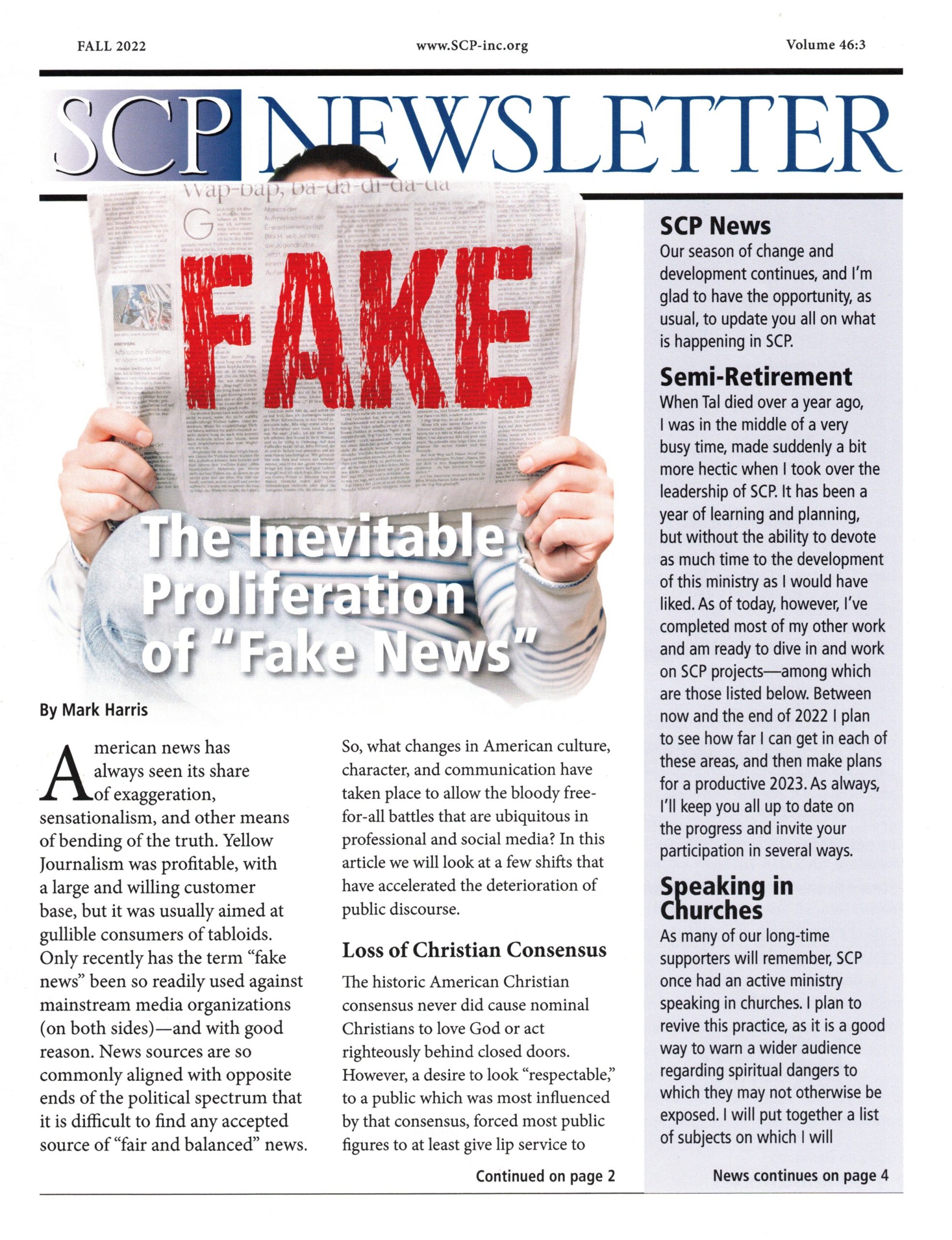 Fake News – Spiritual Counterfeits Project